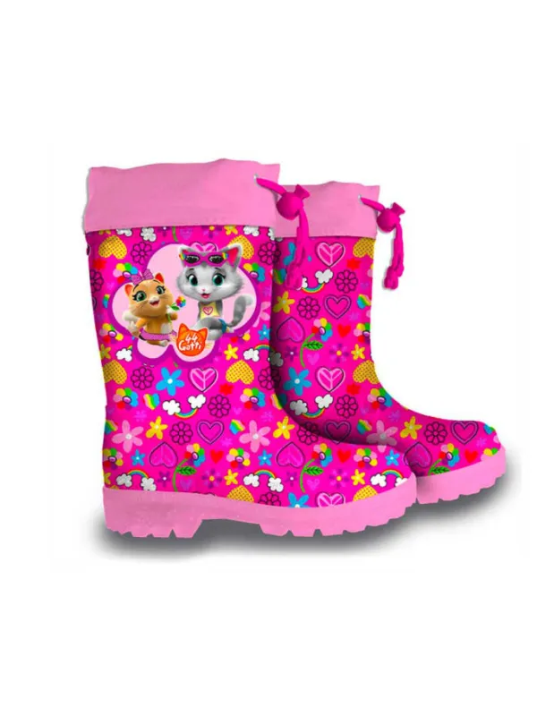 44 Cats Kinderregenstiefel Regenstiefel Wasserdichte Gummistiefel in Pink>Damen Gummistiefel|Gummistiefel