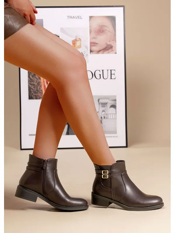 C'M Ankle-Boots in Dunkelbraun Clearance