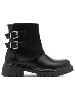 C'M Ankle-Boots in Schwarz>Damen Stiefeletten