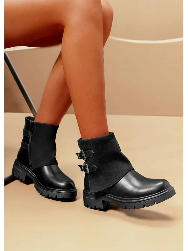 C'M Ankle-Boots in Schwarz>Damen Stiefeletten