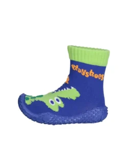 Playshoes Aqua-Socke Krokodil in Marine Clearance