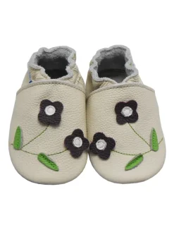 Yihakids Baby Krabbelschuhe aus Leder, weiche Lauflernschuhe mit rutschfester Sohle> Krabbelschuhe
