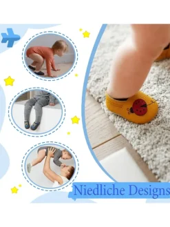 Yihakids Baby Krabbelschuhe aus Leder, weiche Lauflernschuhe mit rutschfester Sohle><noscript><img width=