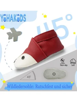 Yihakids Baby Krabbelschuhe aus Leder, weiche Lauflernschuhe mit rutschfester Sohle><noscript><img width=