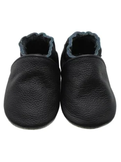 Yalion Baby Krabbelschuhe aus Leder mit rutschfester Sohle – Schwarz Best