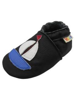 Yihakids Baby Leder Krabbelschuhe,mit rutschfester harter Sohle-Segelboot - Muster><noscript><img width=