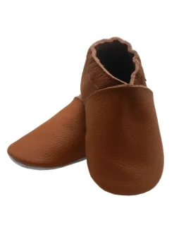 Bemesu Baby-Leder-Laufschuhe, komfortabel mit rutschfester Sohle - Braun><noscript><img width=