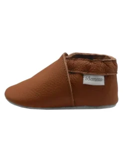 Bemesu Baby-Leder-Laufschuhe, komfortabel mit rutschfester Sohle - Braun><noscript><img width=