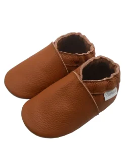 Bemesu Baby-Leder-Laufschuhe, komfortabel mit rutschfester Sohle - Braun><noscript><img width=