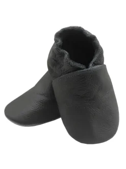 Bemesu Baby-Leder-Laufschuhe, komfortabel mit rutschfester Sohle - Grau Discount