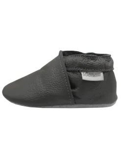 Bemesu Baby-Leder-Laufschuhe, komfortabel mit rutschfester Sohle - Grau Discount