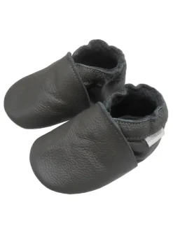 Bemesu Baby-Leder-Laufschuhe, komfortabel mit rutschfester Sohle - Grau Discount