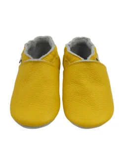 Bemesu Baby-Leder-Laufschuhe, komfortabel mit rutschfester Sohle - Gelb Outlet