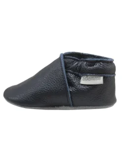 Bemesu Baby-Leder-Laufschuhe, komfortabel mit rutschfester Sohle - Dunkelblau Clearance