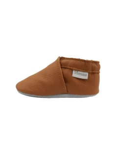 Bemesu Baby-Leder-Laufschuhe, komfortabel mit rutschfester Sohle - Braun><noscript><img width=