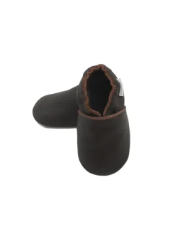 Bemesu Baby-Leder-Laufschuhe, komfortabel mit rutschfester Sohle - Hellbraun> Krabbelschuhe
