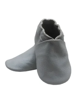 Bemesu Baby-Leder-Laufschuhe, komfortabel mit rutschfester Sohle - Grau Outlet