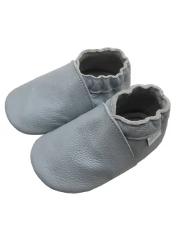 Bemesu Baby-Leder-Laufschuhe, komfortabel mit rutschfester Sohle - Grau Outlet