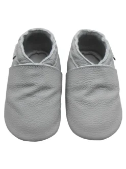 Bemesu Baby-Leder-Laufschuhe, komfortabel mit rutschfester Sohle - Grau New