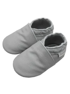 Bemesu Baby-Leder-Laufschuhe, komfortabel mit rutschfester Sohle - Grau New