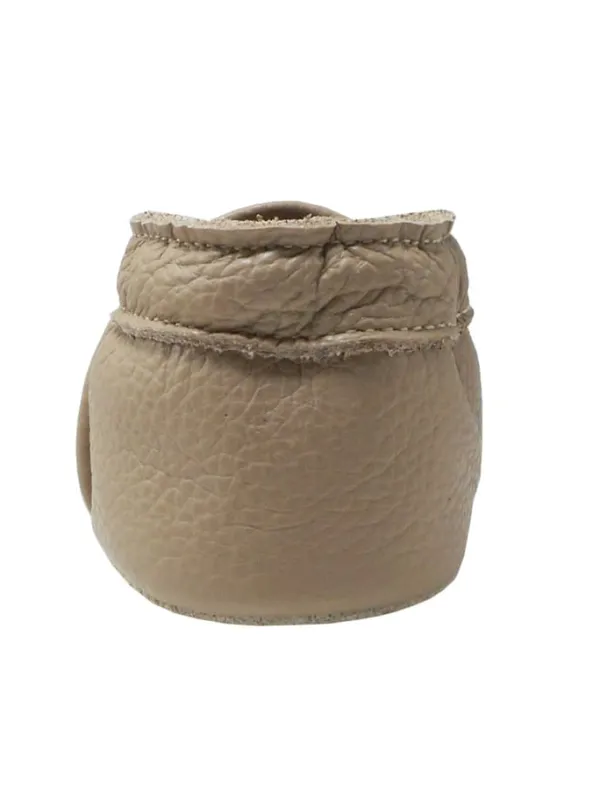Yalion Baby-Lederlaufschuhe mit rutschfester Sohle – khaki mit Fuchsmotiv> Krabbelschuhe