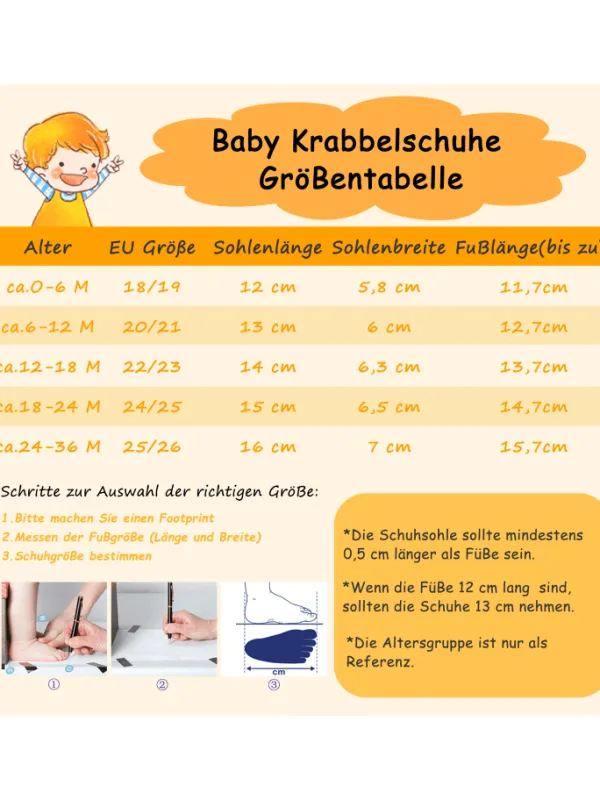 Yalion Baby-Lederlaufschuhe mit rutschfester Sohle – khaki mit Fuchsmotiv> Krabbelschuhe