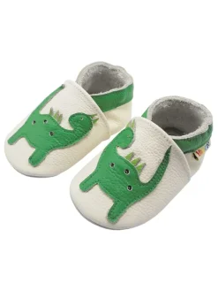 Yalion Baby-Lederlaufschuhe mit rutschfester Sohle – grünes Dinosauriermuster Online