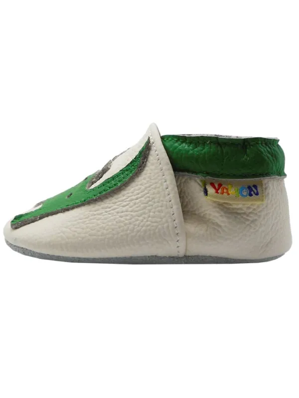 Yalion Baby-Lederlaufschuhe mit rutschfester Sohle – grünes Dinosauriermuster Online