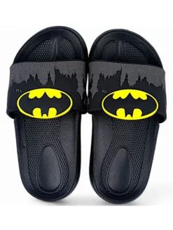 Batman Badelatschen in Schwarz Sale