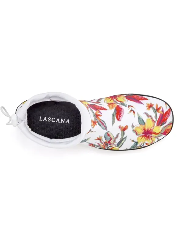 LASCANA Badeschuh in weiß Blume Best
