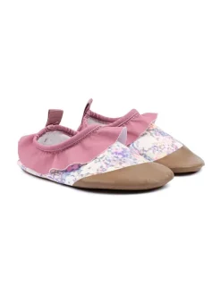 mikk-line Badeschuhe in Pink/ Hellbraun