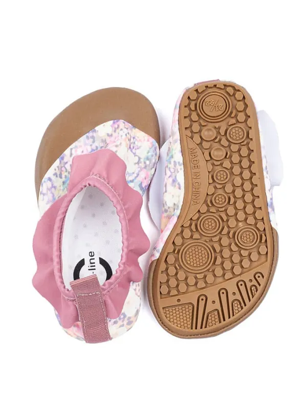 mikk-line Badeschuhe in Pink/ Hellbraun