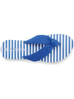LASCANA Badezehentrenner in blau/weiß>Kinder Sandalen·Zehensandalen