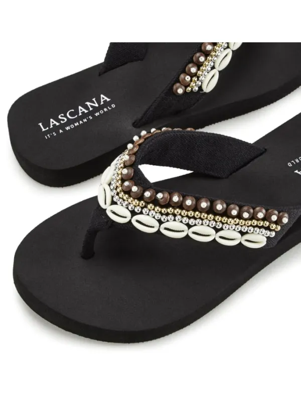 LASCANA Badezehentrenner in schwarz Clearance