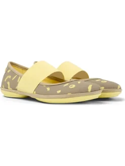 Camper Ballerinas " Right Nina " in Beige / Gelb>Damen Ballerinas