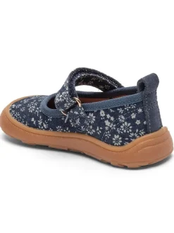 bisgaard Ballerinas in Dunkelblau/ Weiß>Kinder Ballerinas