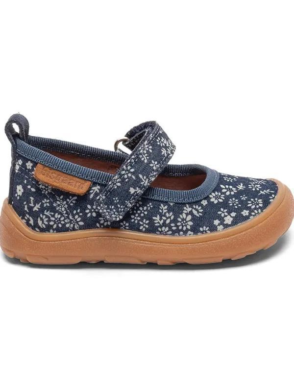 bisgaard Ballerinas in Dunkelblau/ Weiß>Kinder Ballerinas