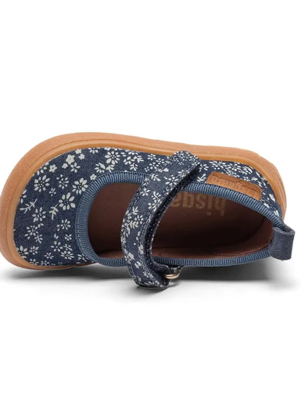 bisgaard Ballerinas in Dunkelblau/ Weiß>Kinder Ballerinas