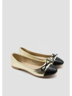 Bellucci Ballerinas in Gold/ Schwarz>Damen Ballerinas