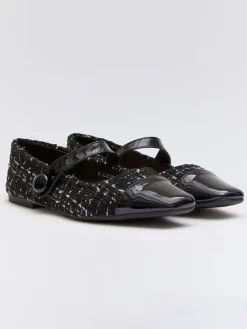 Bellucci Ballerinas in Schwarz/ Silber Best