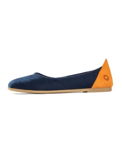 Baabuk Ballerinas Wool Blacky in blue New