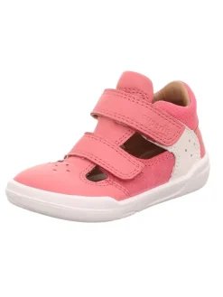 superfit Barfuß Leder-Halbsandalen "Superfree" in Pink/ Weiß>Kinder Sandalen·Halbsandalen|Sandalen