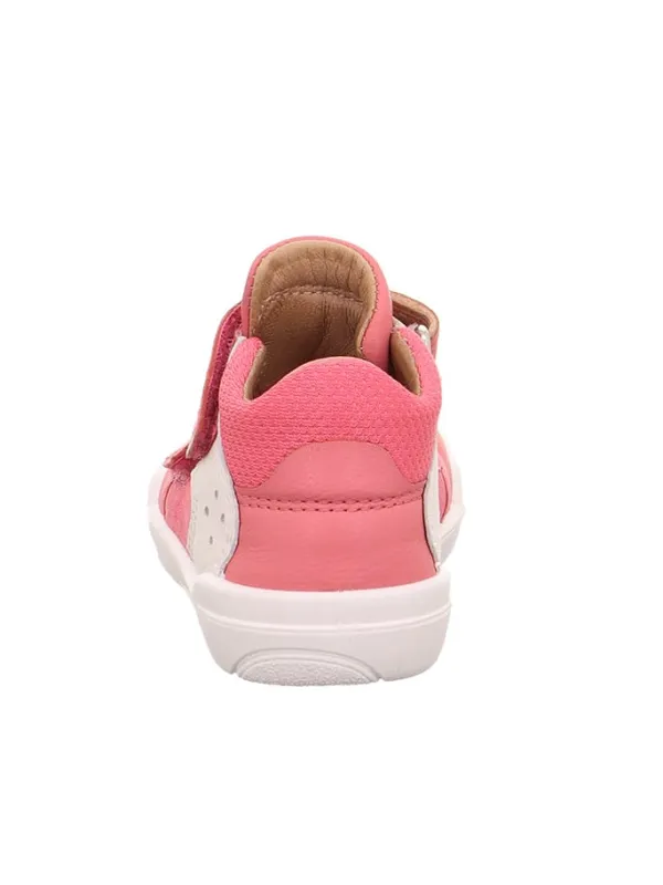 superfit Barfuß Leder-Halbsandalen "Superfree" in Pink/ Weiß>Kinder Sandalen·Halbsandalen|Sandalen