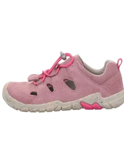 superfit Barfuß Leder-Halbsandalen "Trace" in Rosa>Kinder Sandalen·Halbsandalen