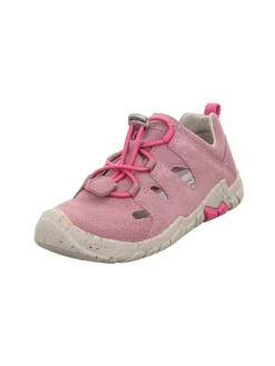 superfit Barfuß Leder-Halbsandalen "Trace" in Rosa>Kinder Sandalen·Halbsandalen