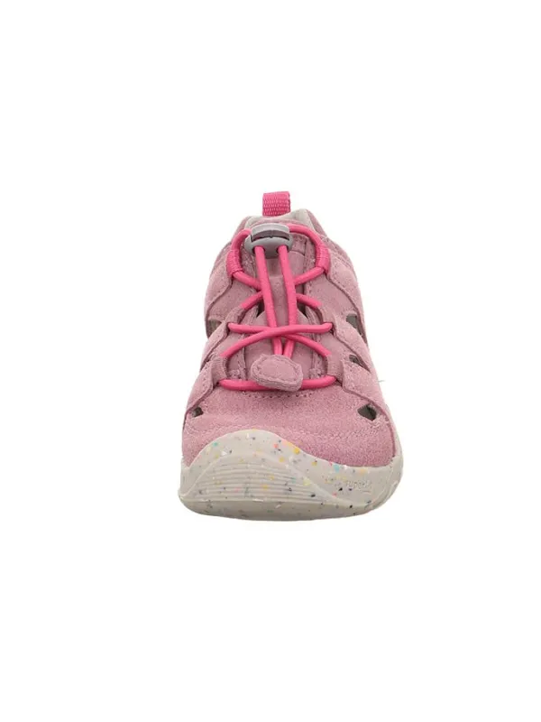 superfit Barfuß Leder-Halbsandalen "Trace" in Rosa>Kinder Sandalen·Halbsandalen