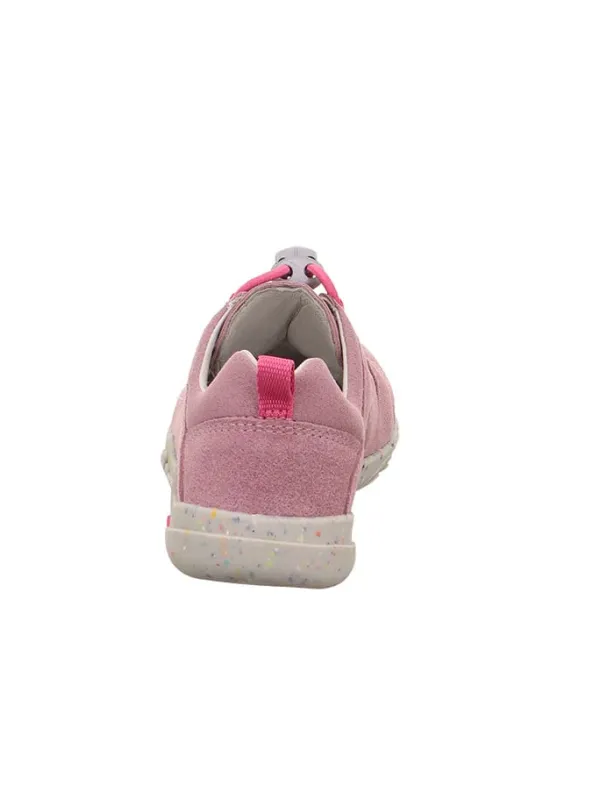 superfit Barfuß Leder-Halbsandalen "Trace" in Rosa>Kinder Sandalen·Halbsandalen