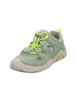 superfit Barfuß Leder-Halbsandalen "Trace" in Grün>Kinder Sandalen·Halbsandalen