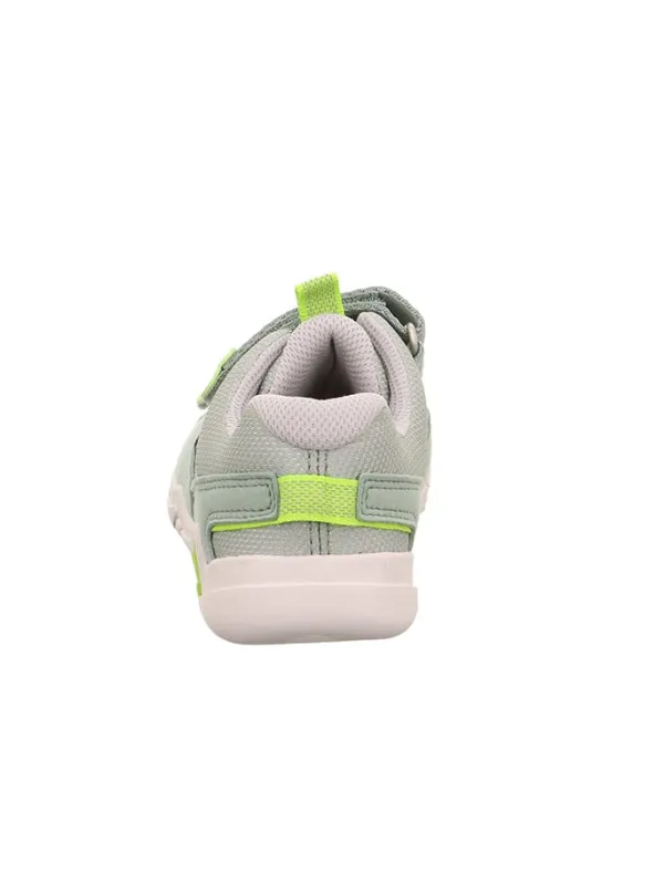 superfit Barfuß Leder-Sneakers "Trace" in Grün/ Weiß New