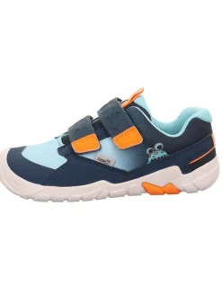 superfit Barfuß Leder-Sneakers "Trace" in Dunkelblau/ Hellblau>Kinder Sneakers·Sneakers Low